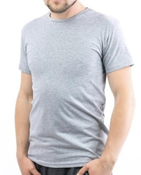 Футболка чоловіча #AL32 на літо (р. 2XL-6XL), в упаковці 5 шт. сірого кольору №531587