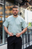 Футболка чоловіча, бавовна, м. 157 (р: M, L, XL, XXL, 3XL) №711406 - Umon GOL1454 м. 157