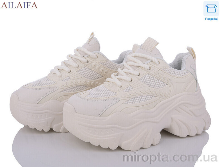Кросівки 6017 beige р: 36-38, в упаковці: 2 пар, купити тільки гуртом - 933276