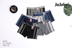 Труси чоловічі, котон, м.К306 (розмір: XL-4XL), мікс кольорів, в упаковці 24 шт. №327296