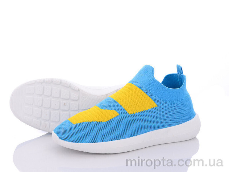 Кросівки 4-480 blue-yellow р: 36-41, в упаковці: 8 пар, купити тільки гуртом - 812013