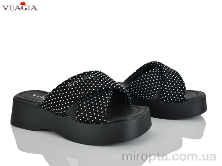 Шльопанці N8 black р: 36-40, в упаковці: 8 пар, купити тільки гуртом - 1161638