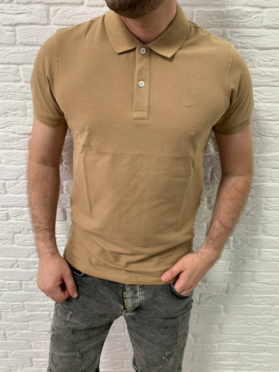 Футболка Raymons р M-2XL Чоловіча Polo S1541 beige - NikNumbers SE1041-1042