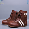 Черевики A9312 brown фліс р: 31-37, в упаковці: 7 пар, купити тільки гуртом - 1201916