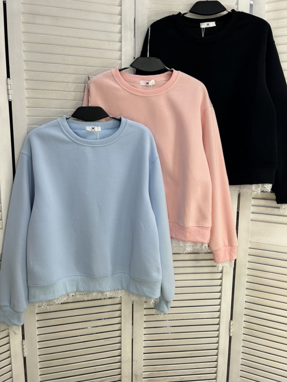 Світшот жіночий "2327" двохнитка (р: one size) 3 кольори, в упаковці 5 шт. №387905 - Mercury SE927
