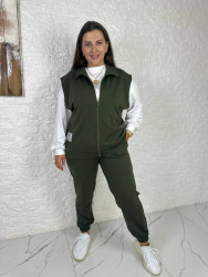 Костюм жіночий "трійка", двонитка, м. 047VK (р: 46-48, 50-52, 54-56, 58-60, 62-64) №800140