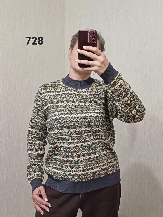 Светр жіночий, кашемір, люрекс, м.728 (р. 50-52 ), мікс кольорів, в упаковці 3 штуки №339136 - Korona UG 4477