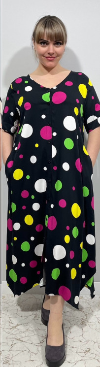 Сукня жіноча "8581" штапель (р: XL,2XL,3XL,4XL,5XL) в упаковці 5 шт. №366032 - BASEBlake SE817