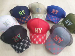 Кепка дитяча "NY" коттон, сітка (р: 54) мікс кольорів, в упаковці 5 шт. №366226