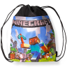 Дитяча сумка-рюкзак для спортивної форми та взуття "Minecraft" Колір: Чорний м.25-33 (Розмір:35*40 см) №754430 -  Amsterdam HR277