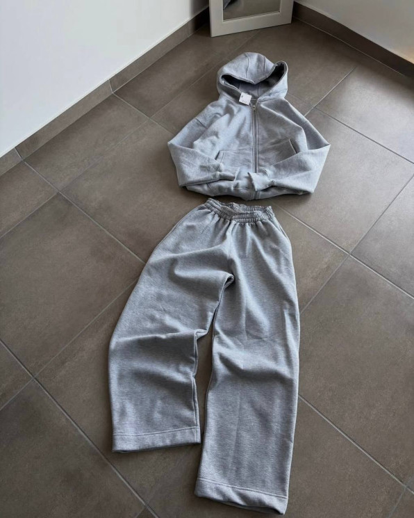 Костюм жіночий утеплений з капюшоном, тринитка на флісі м. 361 (р. 42-46) №416643 - 