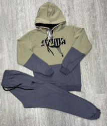 Спортивний костюм чоловічий Puma "254" турецька двохнитка (р: M-3XL) в упаковці 5 шт. №364426