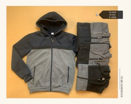 Кофта чоловіча PL0416, байка (р: M-4XL) мікс кольорів, в упаковці 6 штук №600417 - Megasport