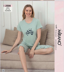 Піжама жіноча "2500" бавовна (р: М,L,XL) 2 кольори, в упаковці 3 шт. №364920