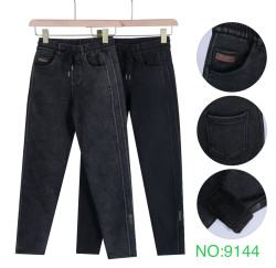 Джинси жіночі хутро м.9144 (р: M-3XL) 2 кольора в упаковці 6 штук №760317