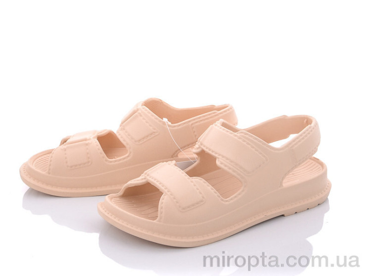 Босоніжки W413 beige р: 36-41, в упаковці: 8 пар, купити тільки гуртом - 744031