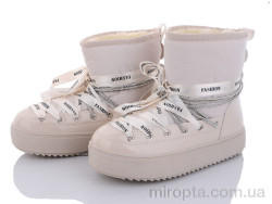 Дутики 20-1009-2 beige р: 36-41, в упаковці: 8 пар, купити тільки гуртом