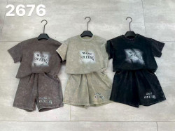 Костюм дитячий "2676" котон (р: 90-130см) 3 кольори, в упаковці 5 шт. №384288
