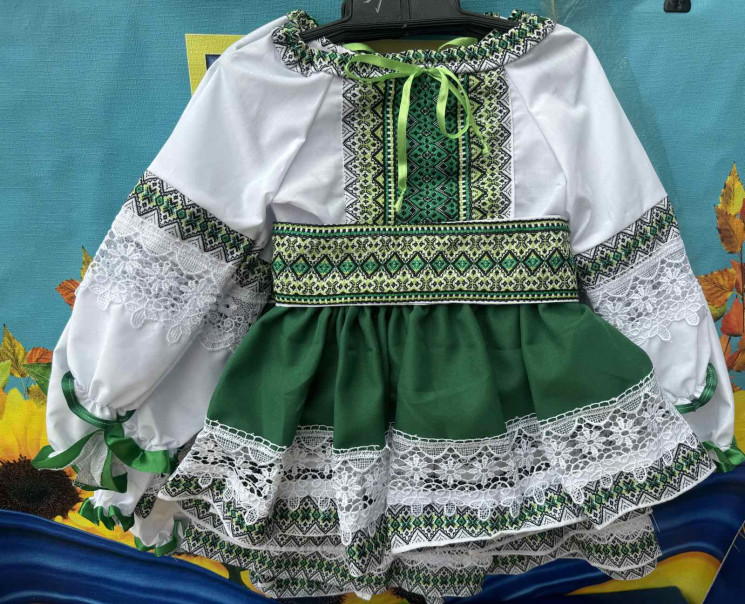 Костюм-вишиванка дитячий, габардін, льон (розміри: зріст 98-122 ) в упаковці 5 штук №317219 - Delux 909