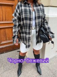 Сорочка жіноча, фланель байка м.385 (р: 50-52, 54-56, 58-60) №815373