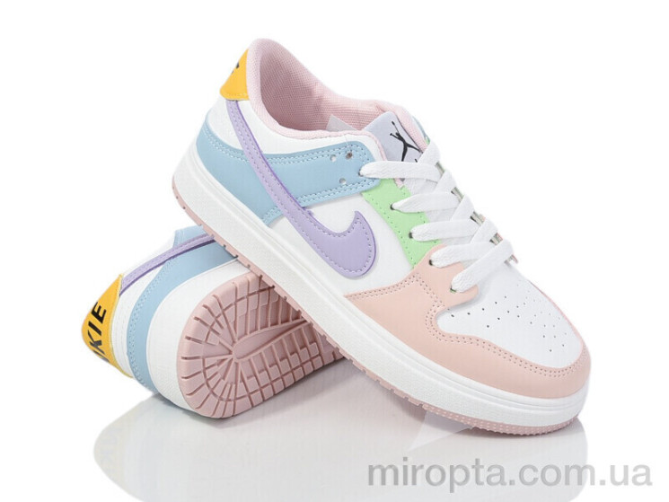 Кросівки HD19(184-5) white-pink р: 36-41, в упаковці: 8 пар, купити тільки гуртом - 969319
