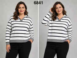 Кофта жіноча "6841" трикотаж (р: 46-54) в упаковці 5 шт. №390588
