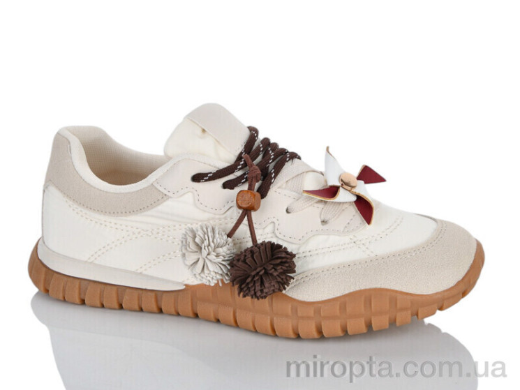 Кросівки 2028-7 beige р: 36-41, в упаковці: 8 пар, купити тільки гуртом - 1189569