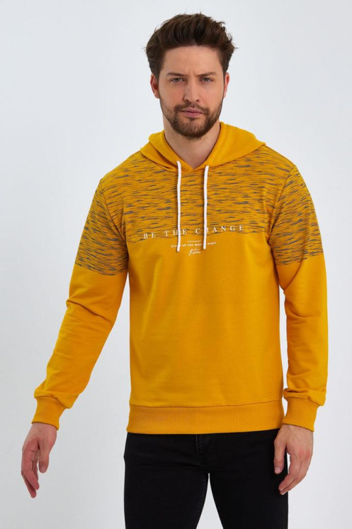Батник чоловічий двохнитка батал (Розмір:2XL-6XL) жовтого кол в упаковці 5 штук №300327 - Wolf HR1900
