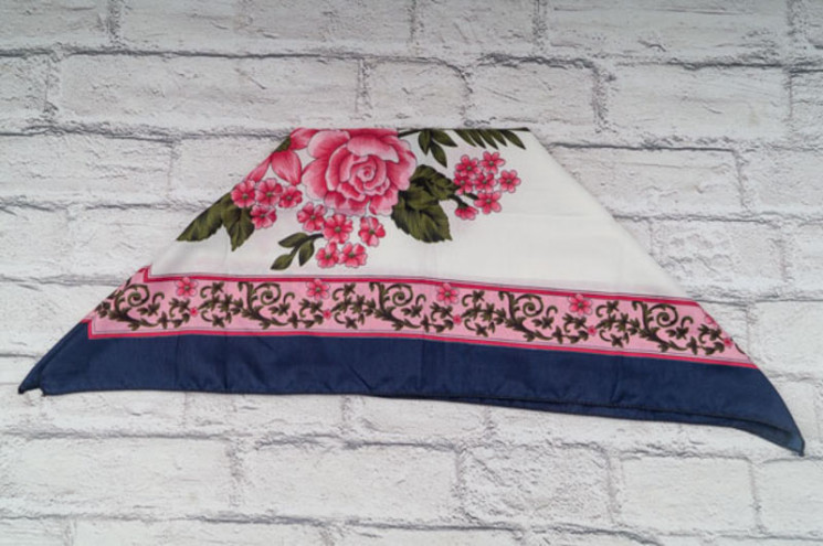 Хустка No Brand р 70*70 Жіноча P142 navy - Shawls PO548 (vyh naMylku)