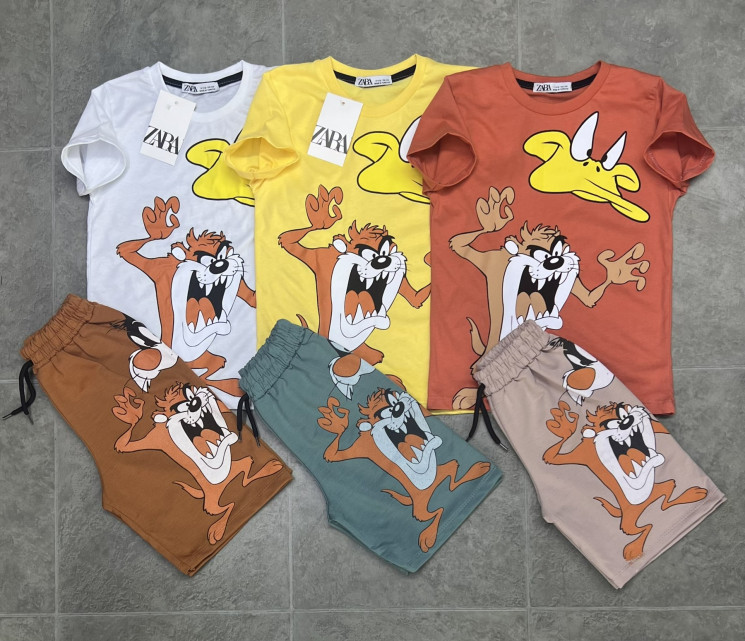Костюм дитячий трикотаж (р:3-6 років) 2 кольори, в упаковці 4 шт. №355497 - Evans SE 761