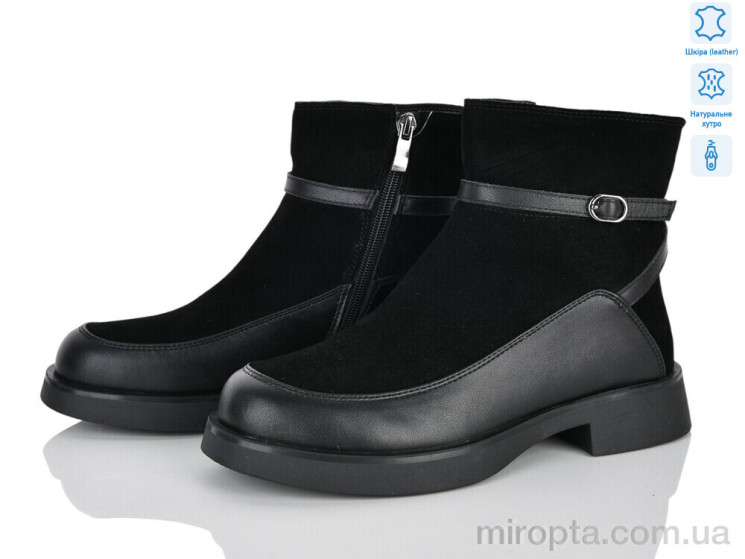 Черевики 712-268 black р: 36-40, в упаковці: 6 пар, купити тільки гуртом - 1204128