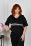 Костюм жіночий вільного крою зі смужками, трикотаж двонитка м. 3790 (р. 48-50, 52-54, 56-58, 60-62, 64-66) №412291 - 
