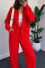 Костюм жіночий базовий вільного крою, креп м. 504 (р. S, M, L, XL) червоний №414429 - 