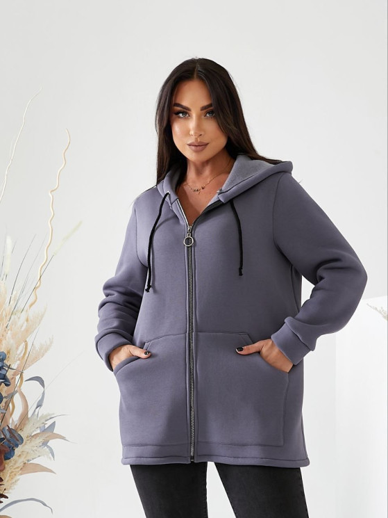 Кардиган жіночий, пеньє на флісі, м. 2391 (р: 52-54) №714106 - Golosnaya AV4808 м. 2391