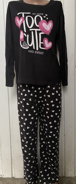 Піжама жіноча, трикотаж, м.19035.2 (р. L-3XL), в упаковці 4 шт. №318781 - Ekaterina