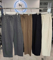 Штани жіночі трикотаж м.6180 (Розмір:L–2XL) в упаковці 3 штуки №764196