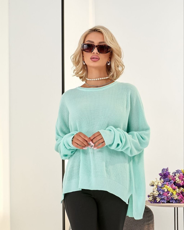 Светр жіночий, машинна в'язка преміум м.5032 (р: OVERSIZE) №814362 - BichevaIR BEZH1370 м: 5032
