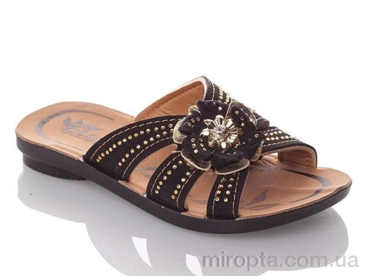 Шльопанці GElena-N1B-black р: 26-30, в упаковці: 6 пар, купити тільки гуртом - 1078816