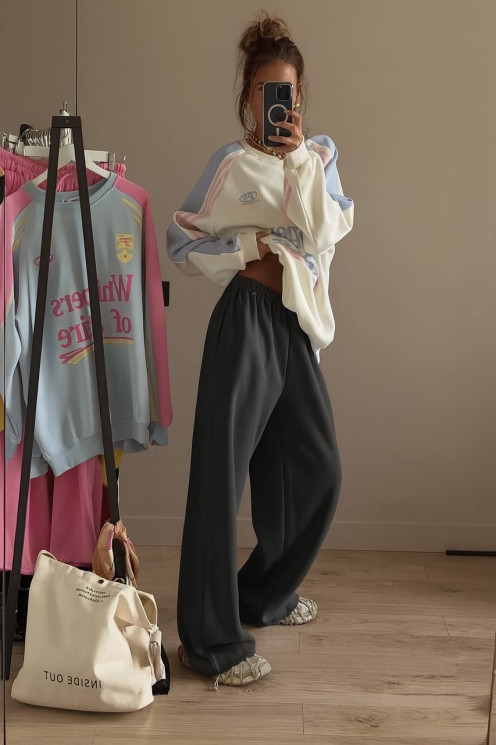 Штани жіночі, трьохнитка на флісі, м. 7169 (р: 42-44, 46-50) №712549 - GrandFashion AV4663 м. 7169