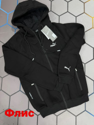 Спортивна кофта чоловіча Puma на флісі "6155" (р: S-2XL) в упаковці 5 шт. №376851