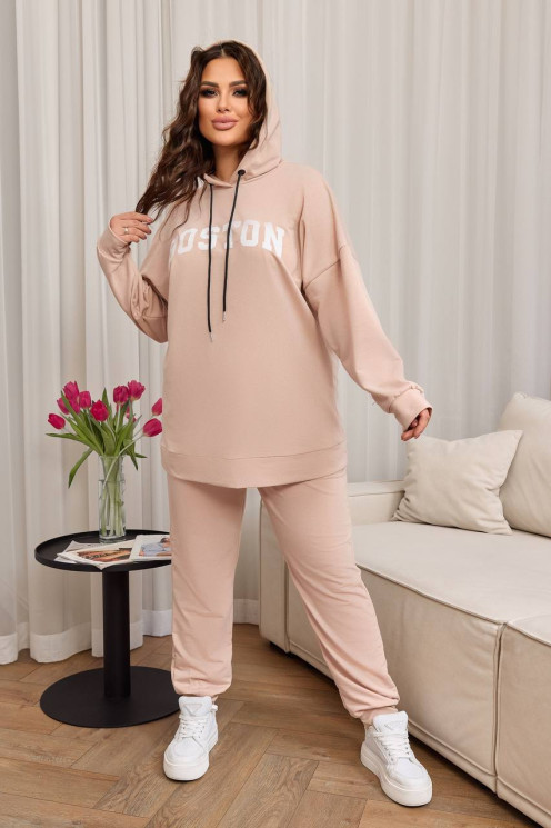 Костюм жіночий "двійка" (худі+штани), двонитка м. 330 (р: 48-50, 52-54, 56-58) №703141 - 