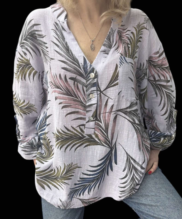 Блузка жіноча котон м.26023 (р: M-L) 5 кольорів в упаковці 2 штуки №763130 - Smile RZ 4457