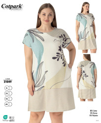 Сукня домашня жіноча "21049" (р: ХL,2XL,3XL,4XL) в упаковці 4 шт. №371101
