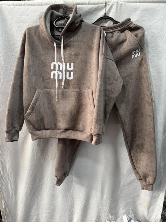 Костюм  спортивний жіночий Miu Miu пеньє теплий (р.44-50)  в упаковці 4 штуки №758220 - Dakota