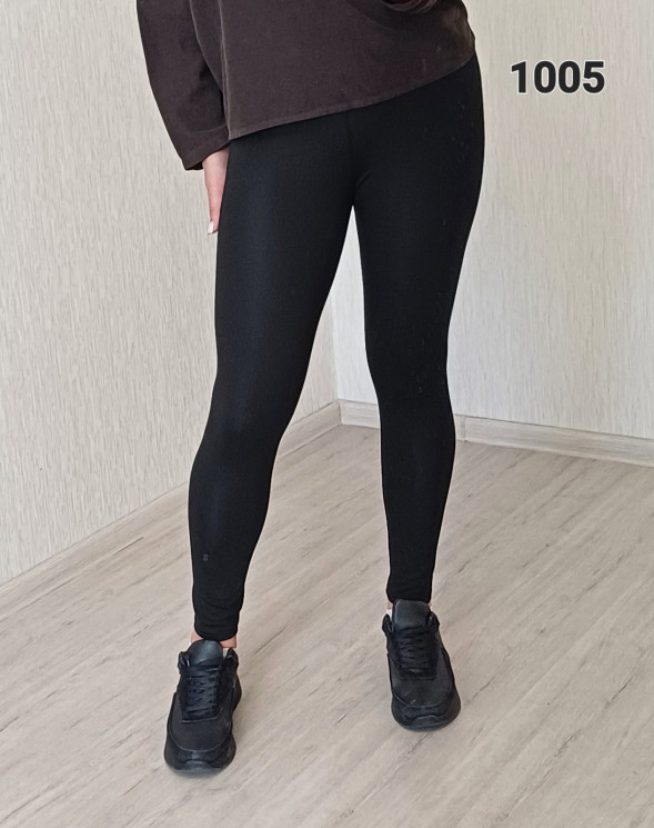 Лосини жіночі, трикотаж, фліс, м.1005 ( р. S-XL), 2 кольори, в упаковці 6 штук №339138 - 