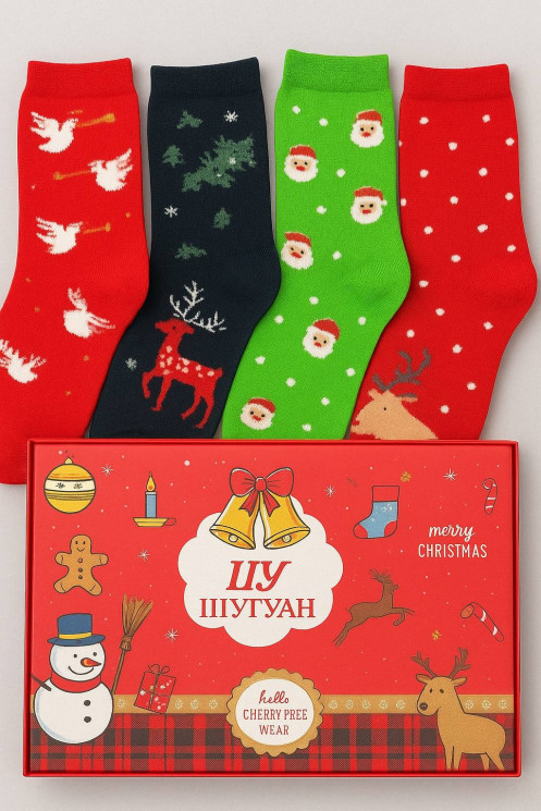 Шкарпетки жіночі, подарунковий набір 4 пари, (р. 36-41) №411022 - Irina SIN1047
