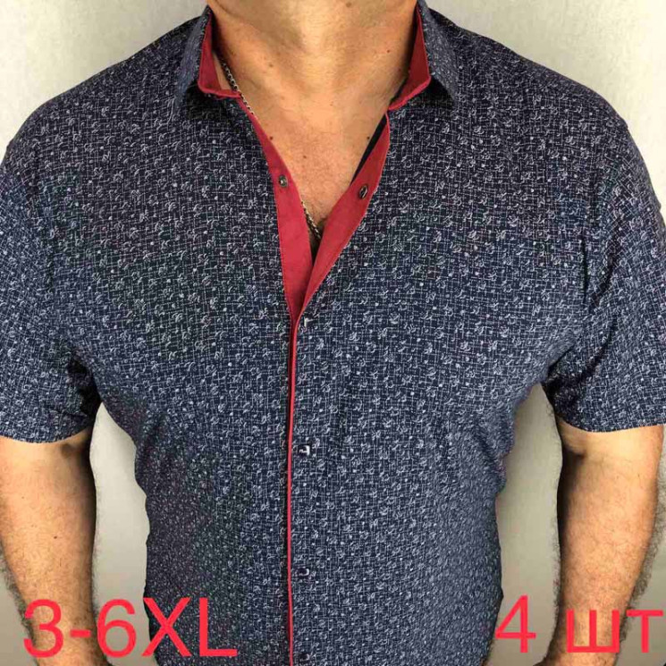 Сорочка Paul Semih р 3XL-6XL Чоловіча M051 black - Nadiyka BG/PO2161-2162