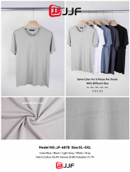 Футболка чоловіча, м.6078, (Розмір: XL-5XL) 5 кольорів, в упаковці 5 шт №750813