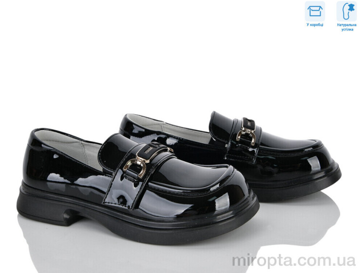 Туфлі ABC3663P black р: 31-36, в упаковці: 6 пар, купити тільки гуртом - 1200048