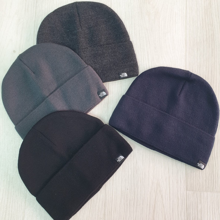 Шапка чоловіча "The North Face" віскоза (р: 56-62) мікс кольорів, в упаковці 5 шт. №390264 - Ventil SE939
